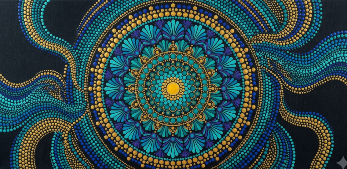 dot art, mindfulness, flow